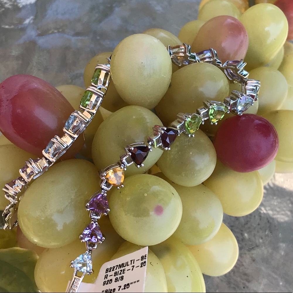 Women's WG Rhodium Over SS 7.25 Designer Bracelet